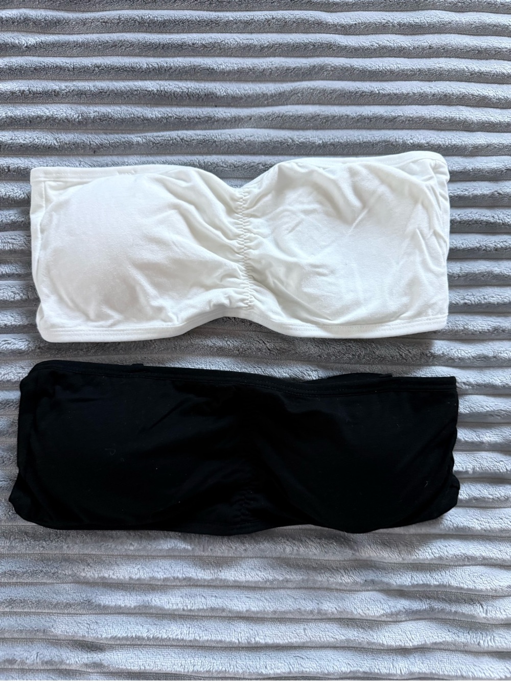 Women’s Strapless Bandeau Bra Pack - White & Black